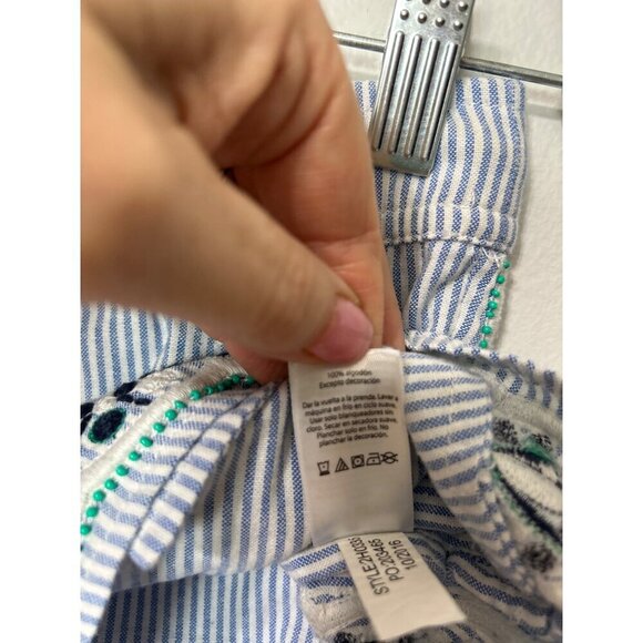 Vineyard Vines Blue Striped Embroidered Shorts Size XS - Picture 6 of 6